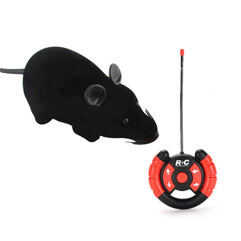 RC Funny Wireless Electronic Remote Control Mice Rat Pet Toy For Cats Toys Gift Pet Cat Toys April Fools' Day Spoof Tricky Toys