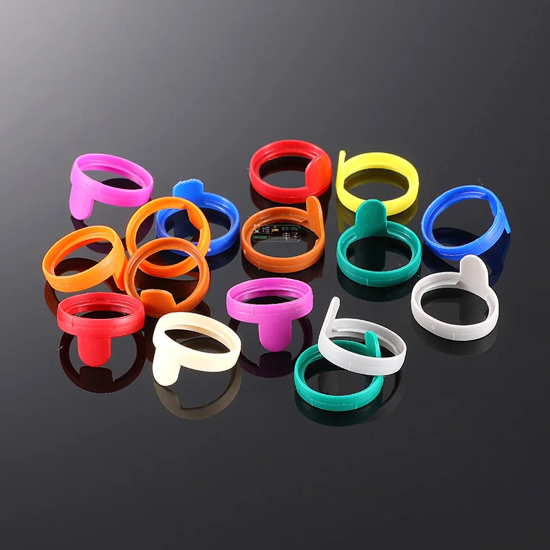 6.35mm Jack Plug Colored Rings Professional Phone Microphone Plug 1/4\'\' 2 Pole Male Jack Adapter Connector Ring 9Color Available