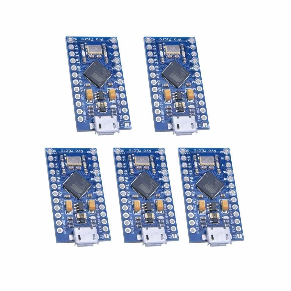 Pro Micro USB ATmega32U4 Pengendali 5V 16MHz Modul Papan UNTUK Arduino/Leonardo Replace ATmega328