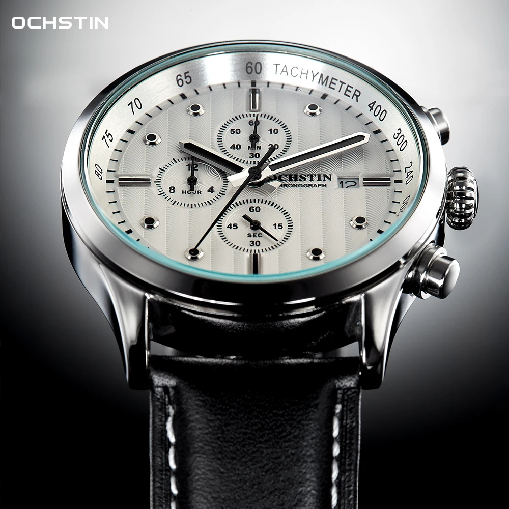 2023 NEW OCHSTIN Men Watch Luxury Waterproof Luminous Chronograph Date Man Wristwatch Military Quartz Men\'s Watches High Quality