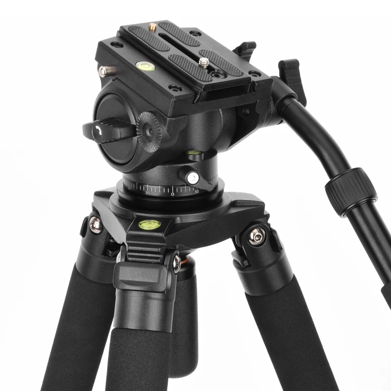 Q680 Video Tripod with Fluid Head 192cm Professional Heavy Duty Camera Tripod for Nikon Canon Sony DSLR Camera Camcorder