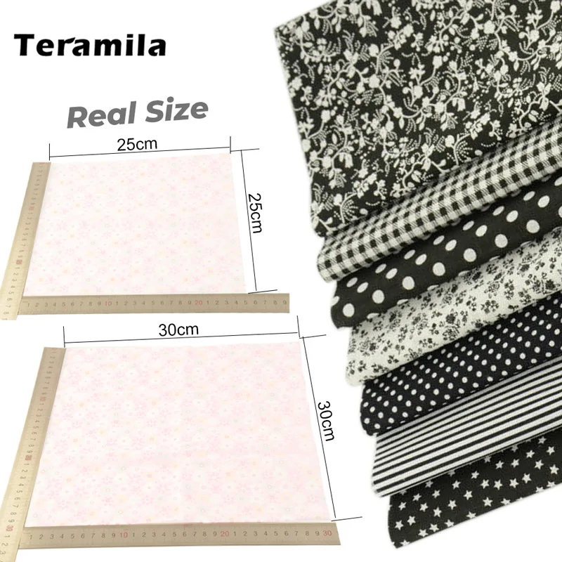 7 Pcs/Set 30x30cm Sewing Cloth Patchwork Fabrics