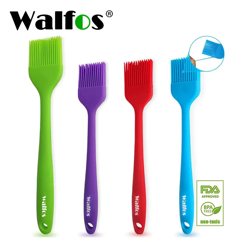 WALFOS BBQ Silicone Oil Brush Basting Cake Bread Butter Baking Heat Resistant Barbecue Kitchen Accessories