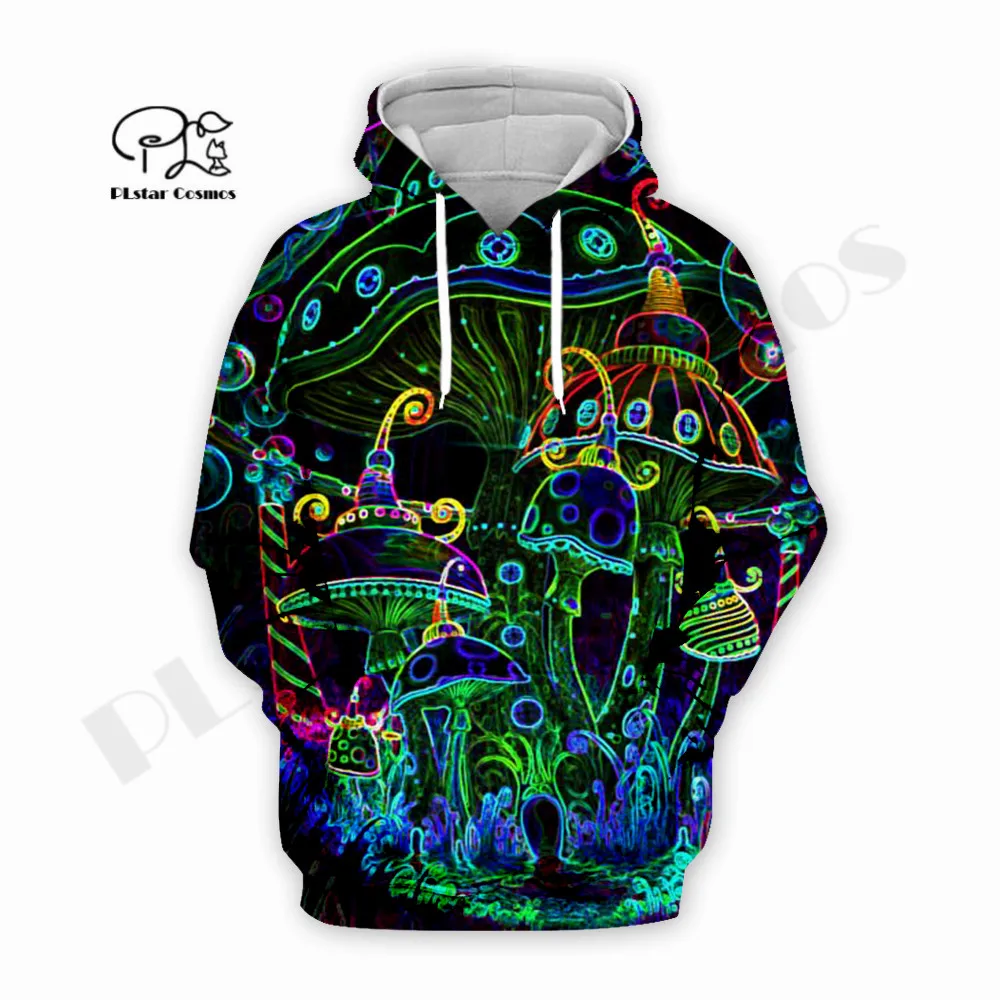 

PLstar Cosmos 3Dprint Newfashion Mushroom Hippie Art Harajuku Unique Streetwear Funny Awsome Casual Hoodie/Sweatshirt/Zip S-6