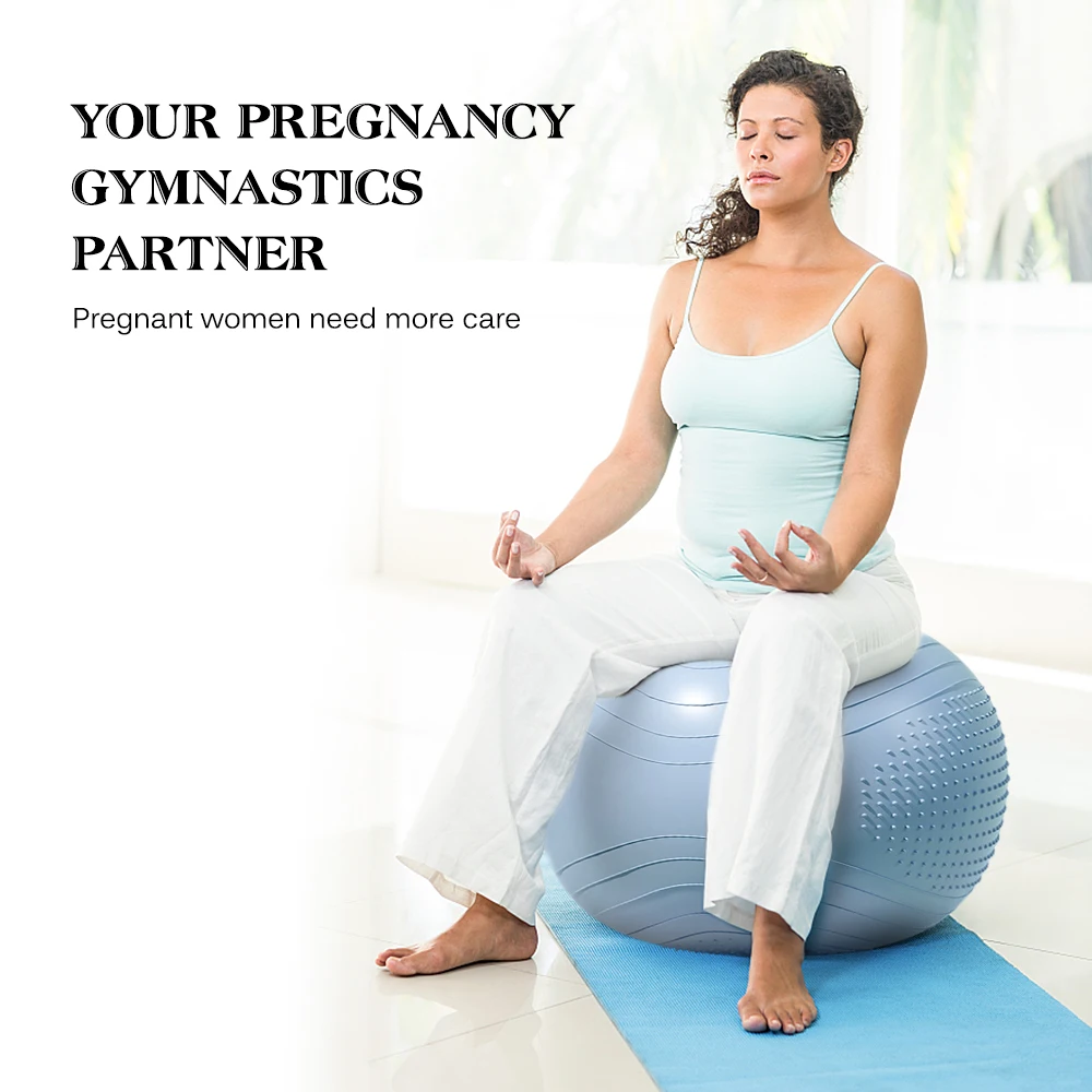 55/65/75CM PVC Yoga Ball Pilates Fitness Balance Ball Gymnastic Home Gym Exercise Fitball Pregnant Woman Delivery Midwifery Ball