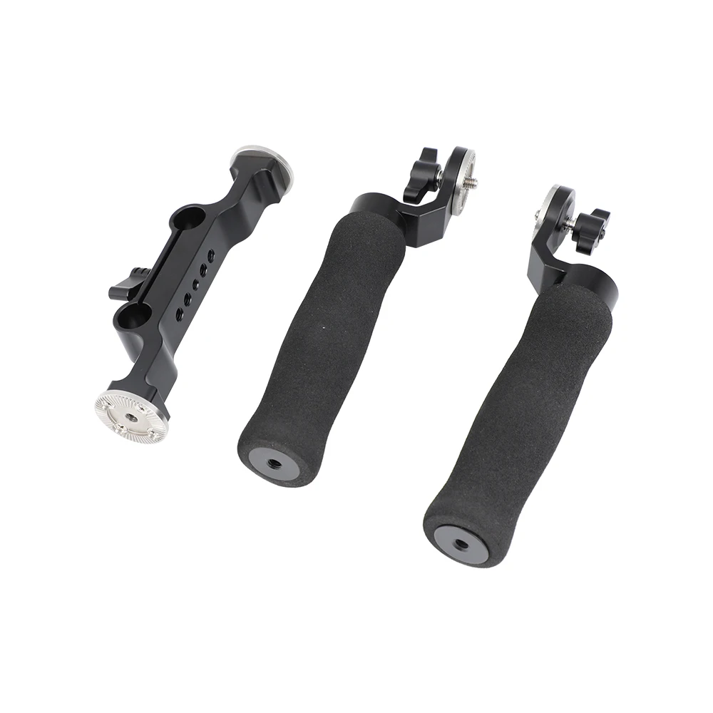 Kayulin Spugna Impugnatura (UNA Coppia) Con Arri Rosetta Montaggio Connection & 15 millimetri Rod Morsetto Adattatore