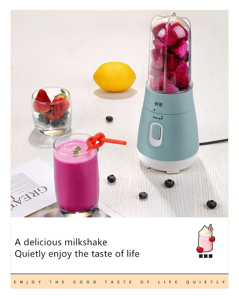 Mini exprimidor eléctrico de 220V, máquina de molienda de Medicina de grano para el hogar, picadora de carne múltiple, fabricante de alimentos para bebés, enchufe EU/AU/UK/US