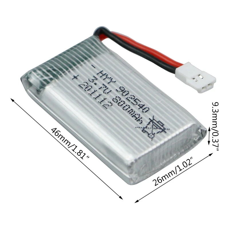 장난감 비행기용 고속 배터리, 902540 공급, 3.7V 800mAh, 4 축, Syma X5 X5C X5S X5SC X5HW X5HC X5SW M68 X300 X400