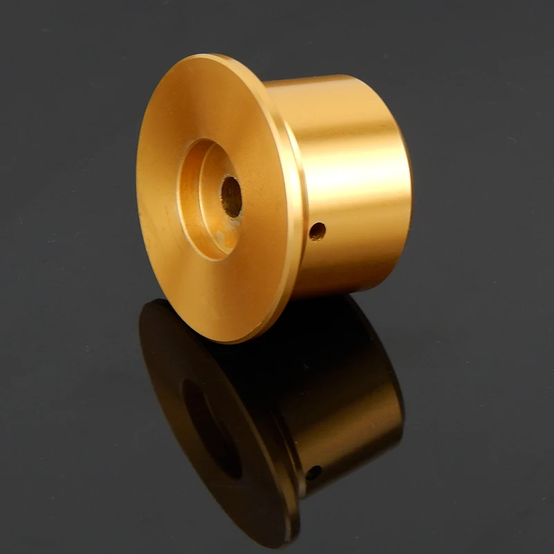 Perilla de volumen de aluminio completo para altavoz amplificador, perilla de resistencia de potenciómetro, diámetro de 50mm, altura de 27mm, 1 unidad