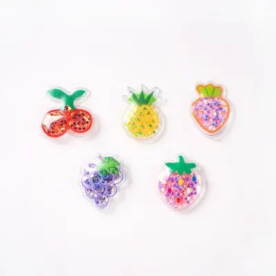 Fruit 20pcs mini shaker cartoon Transparent Sequins for Hair Bows DIY Handmade Materials s13