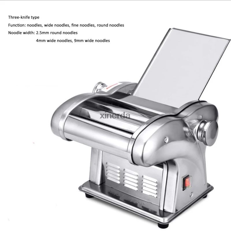 

Pressing flour machine home electric automatic pasta machine stainless steel noodle cutting dumpling skin machine for restaurant