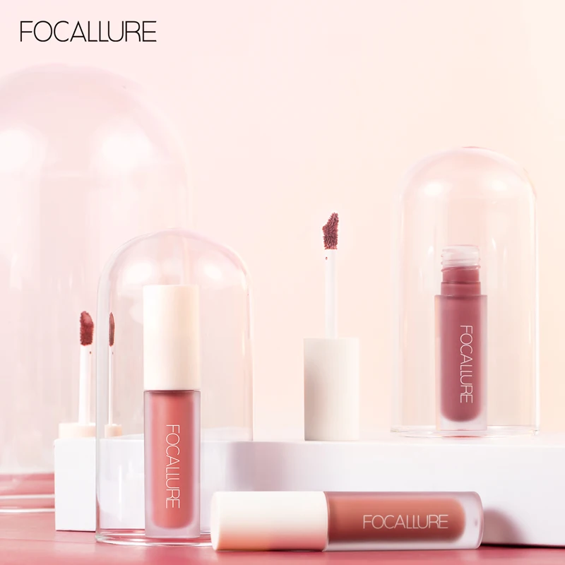 FOCALLURE lápiz labial brillo impermeable de larga duración maquillaje de labios húmedo lápiz labial líquido maquillaje cosmético FA134