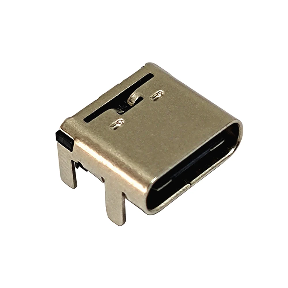 Usb 3.1 type-c micro 24pin a bordo de quatro patas dupla fileira conectores de remendo fêmea porto jack cauda plug soquete terminais elétricos
