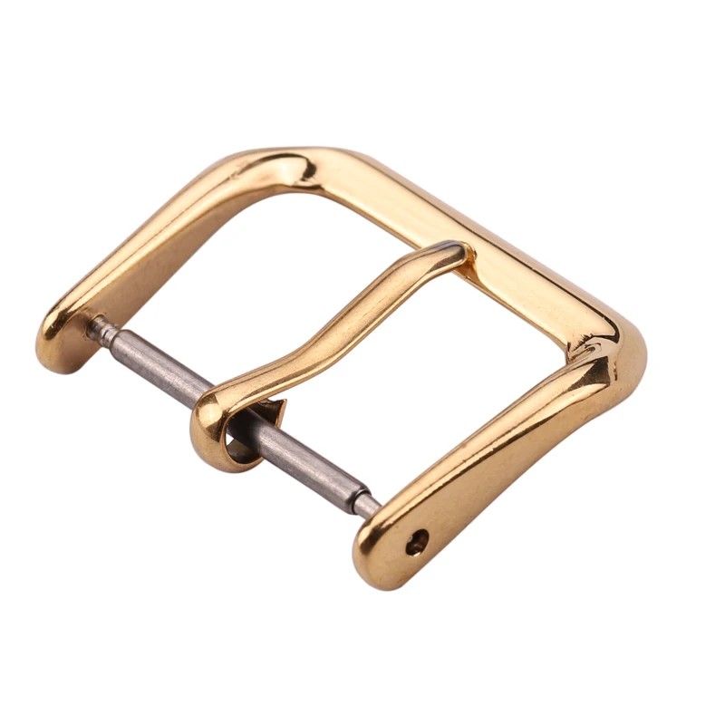 Wholesale 20pcs Strap Stainless Steel Watch Buckle Silver Gold Black Metal watchband Clasp Watch Accessory 16mm 18mm 20mm 22mm