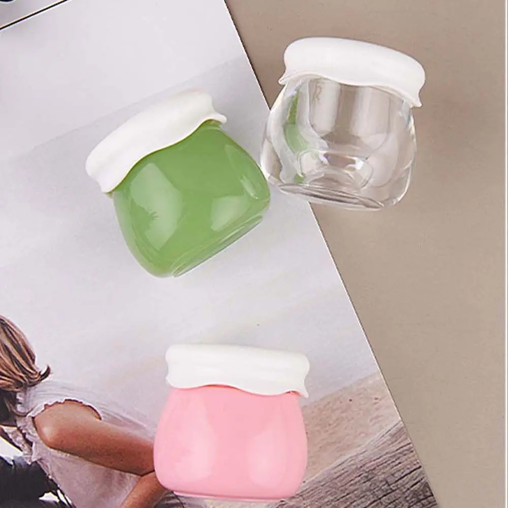 1pct High Quality 10g Acrylic Portable Refillable Bottles Face Cream Jar Lotion Cosmetics Bottle Fruit Shape