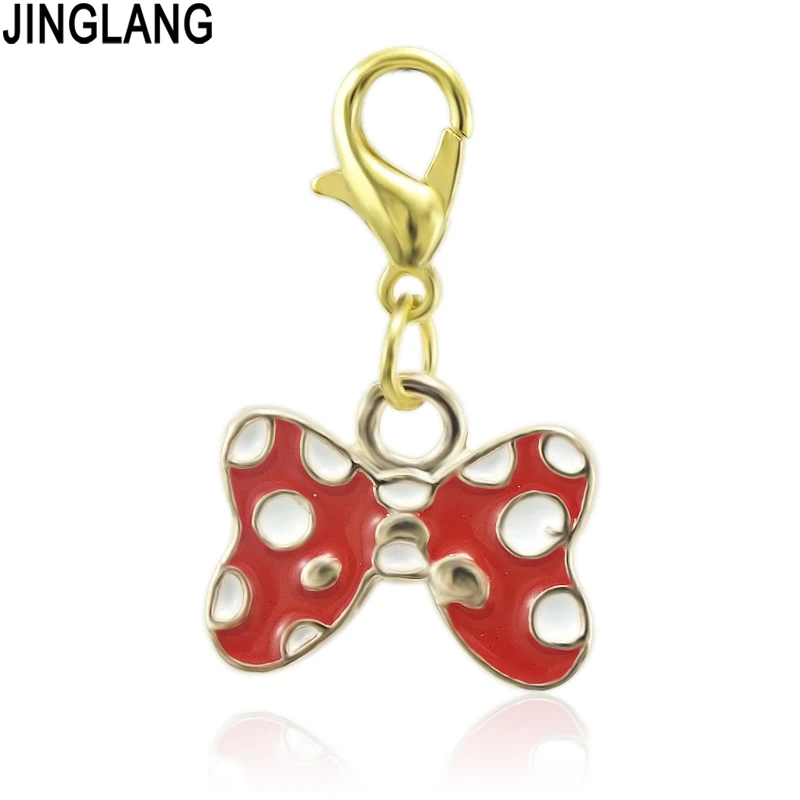 JINGLANG Mixed Enamel Charms Eye Lipstick Facial Mask Alloy Necklace Bracelet Drop Oil Making Make Up Accessory Jewelry 50pcs