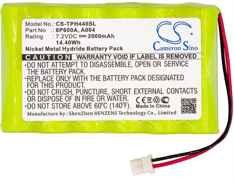 cameron sino 2000mah battery for TPI 440 1MHz Single Channel Oscilloscopes 6P600A A004 	Equipment, Survey Battery