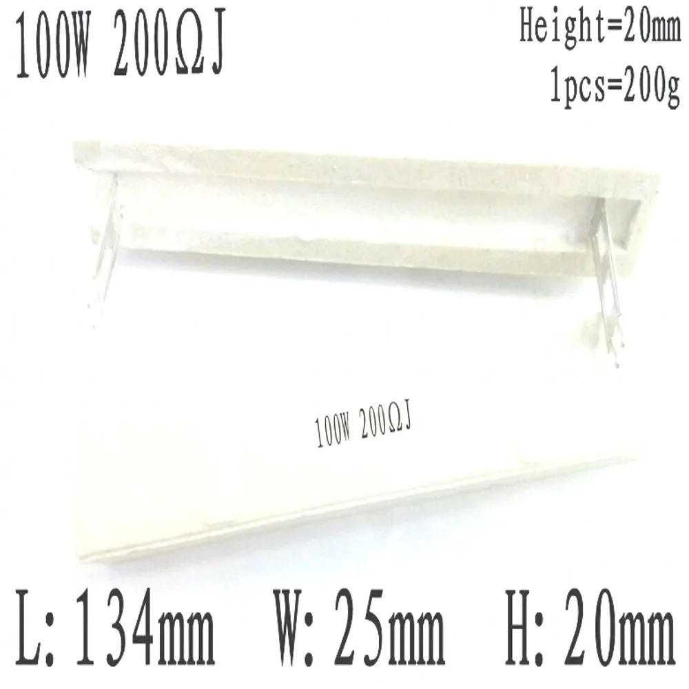 2PCS 100W Keramik Zement Widerstand 0,1R 0,5R 1R 1,5R 2R 2,5R 3R 3,3R 4R 5R 6R 8R 10R 15R 20R 25R 50R 100R 150R 200R 300R 500R 1K – Detail 3