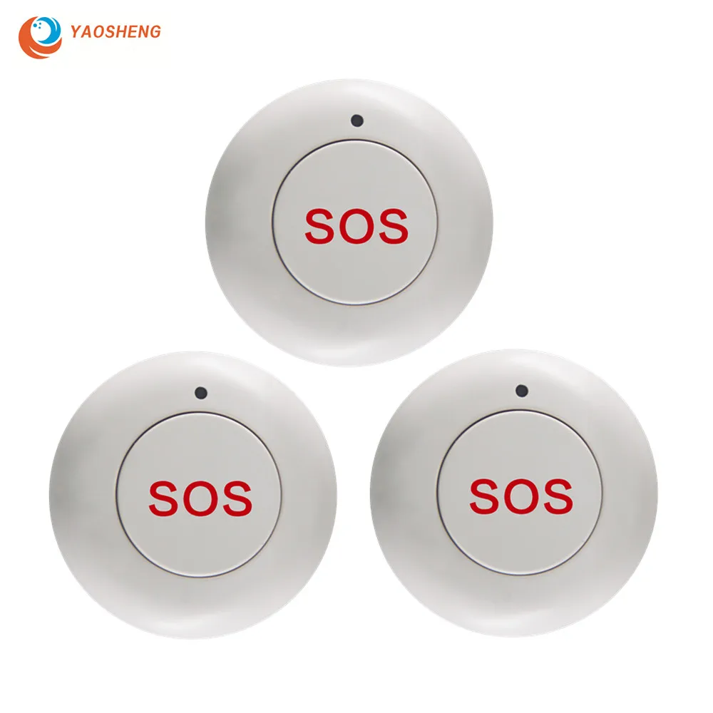 Home Security Alarm System Smart Wireless SOS Emergency Panic Button for Solar Powered Outdoor Siren