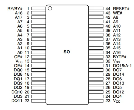 PSOP44 (29F/28F200-400-800) Adapter Burner ADP-B09 SOP44 Adapter