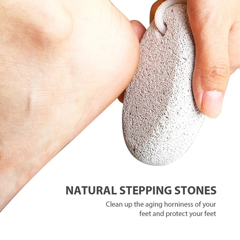 Natural Pumice Stone Foot Clean Skin Grinding Callus Foot Care Massage Tool Dead Hard Skin Scrub Bath Ellipse Pedicure Scrubber