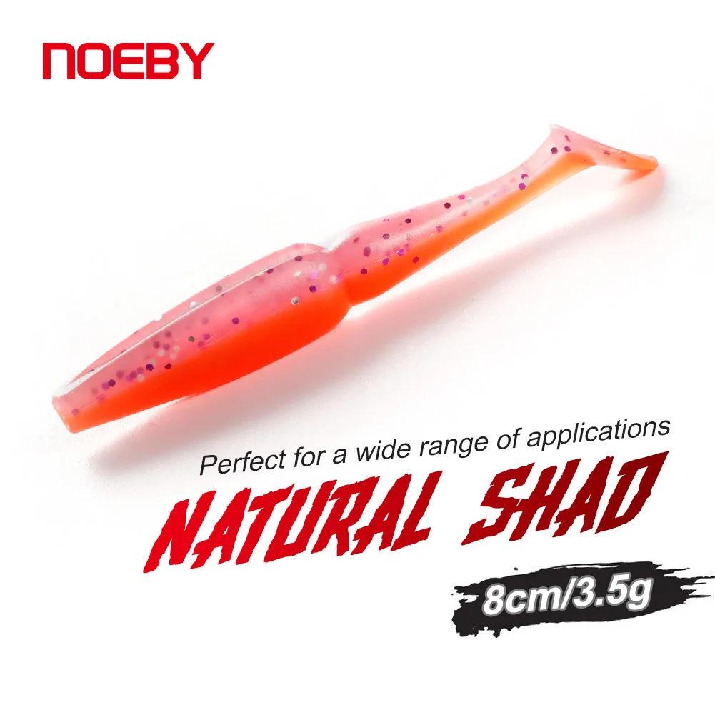 NOEBY Shad 8cm – Señuelo blando wobbler para lubina