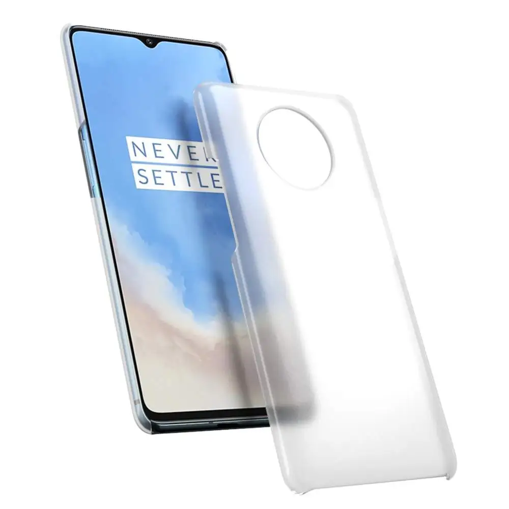 Frosted Clear Hard Case For OnePlus 7T Rubberized PC back Cover Slim Plastic Skin Touch Cases
