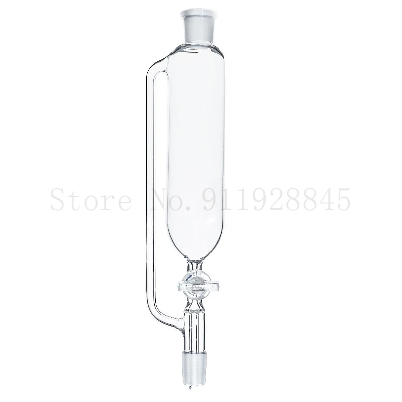 1Piece 25ml to 1000ml Lab Glass Constant Cylindrical shape separating funnel Constant pressure dropper funnel with GLASS Piston