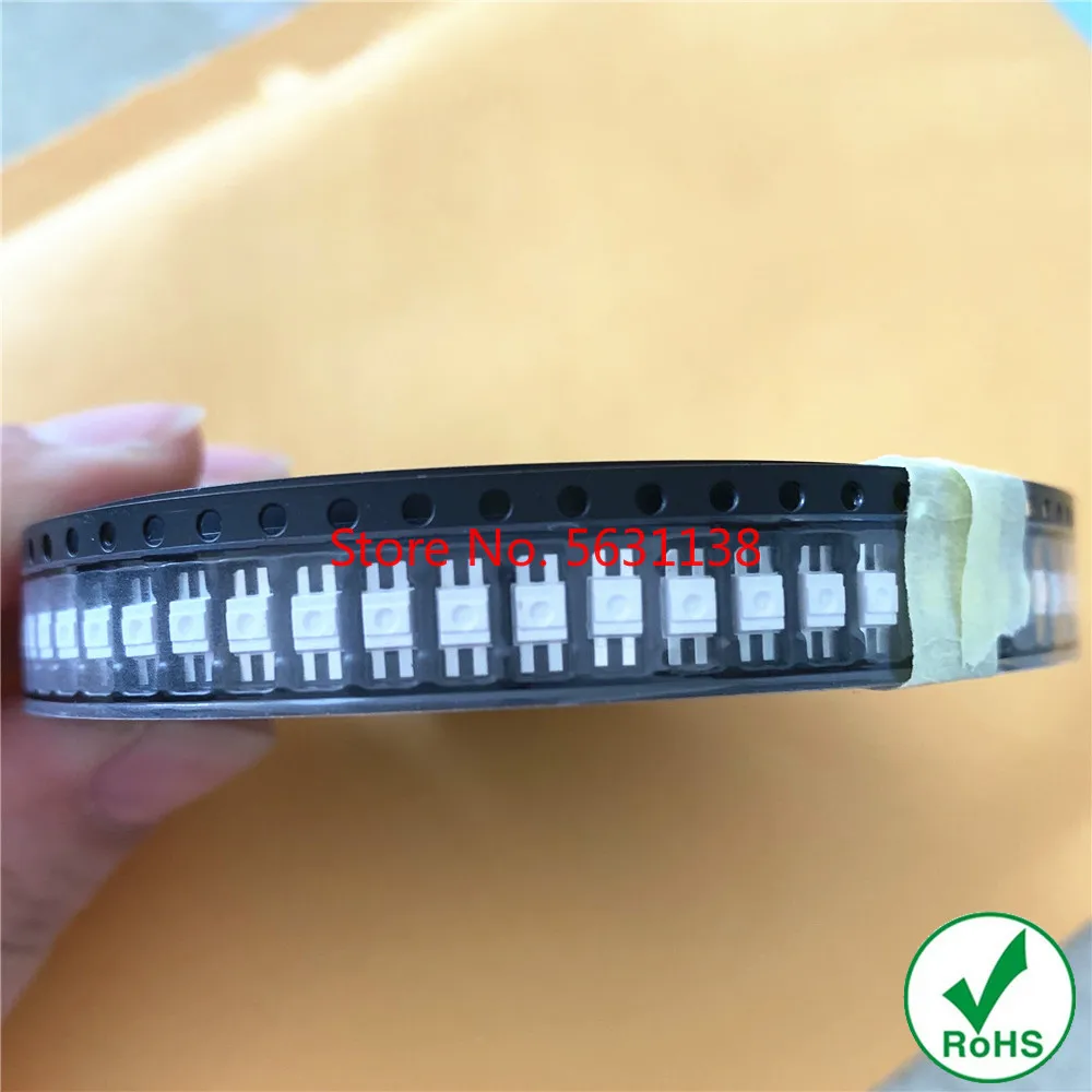 50PCS 6028 RGB COMMON ANODE PLCC-4 6.0*2.8 20mA water clear RED+BLUE+GREEN FULL COLORS cree led COB chip led power Light Beads