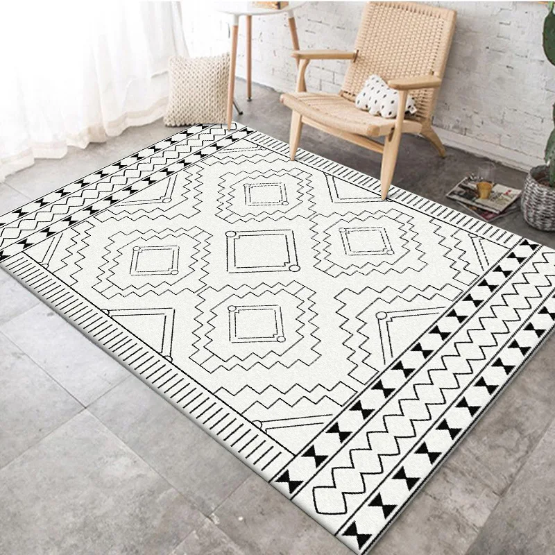 

Hallway Doormat 160*230CM Creative Europe Type black/white 3D Printing Carpets Bathroom Kitchen Absorb Water Anti-Slip Mats/Rugs