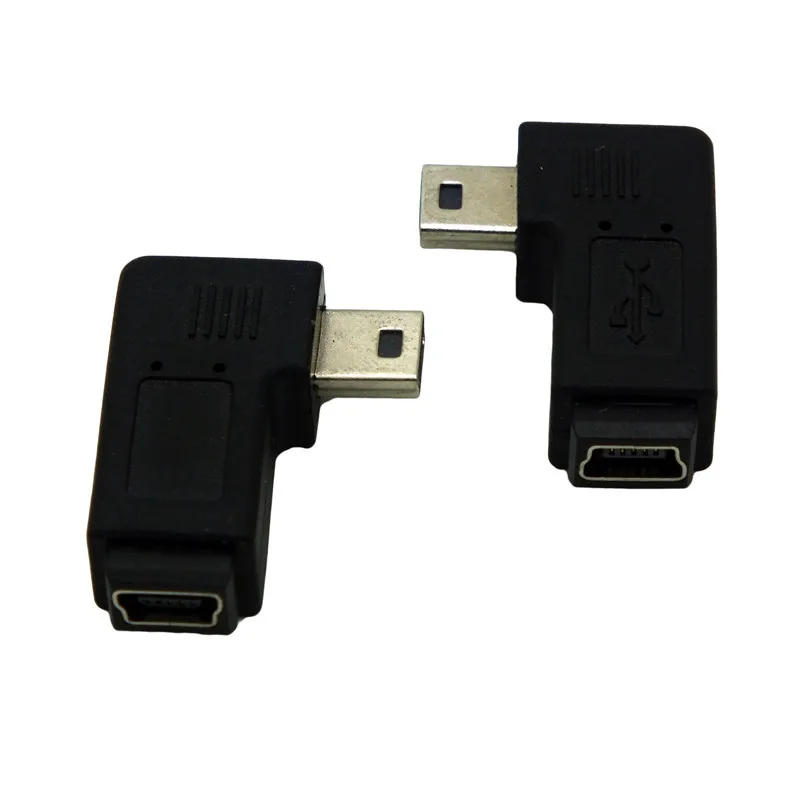 

90 degree angle angled Mini USB 5pin Male to Mini USB Female Extension adapter connector conventer Cable