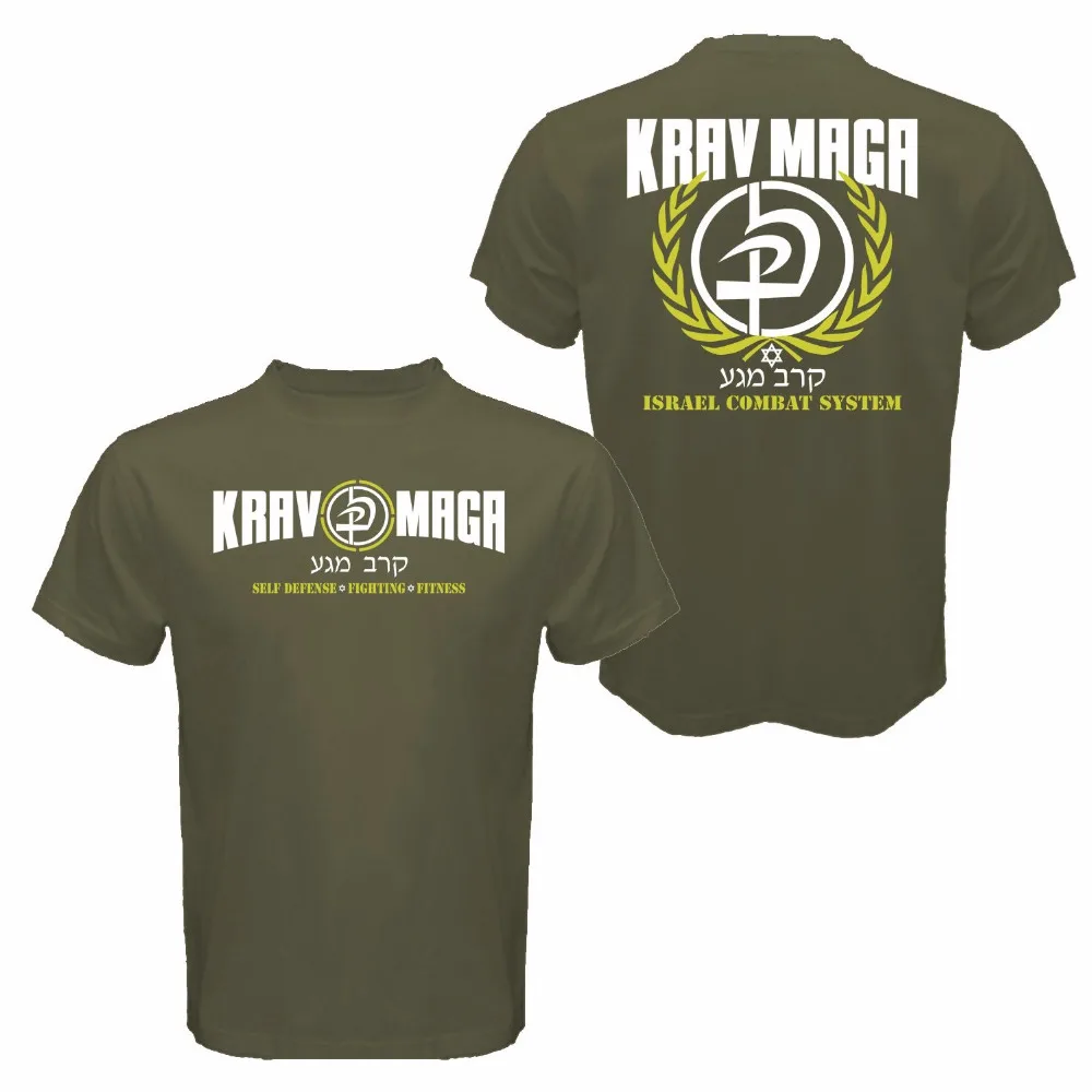 Men Summer Short Sleeves Casual Funny T Shirt Men Casual  Krav Maga Israel Combat  Self Defense Martial summer T-Shirt