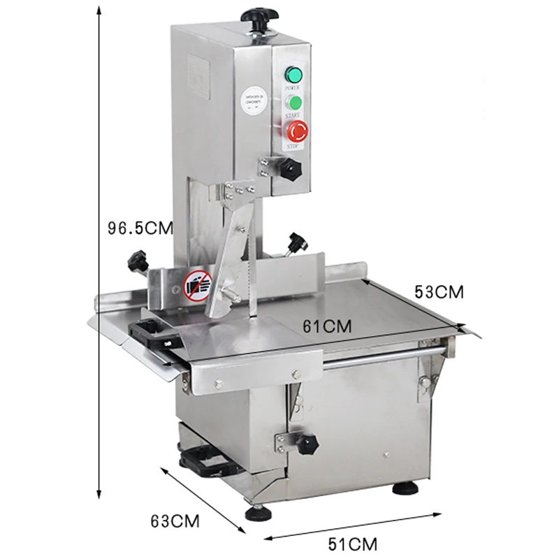 

J210A Fully Automatic Commercial Electric Bone Saw Machine Desktop Bone Cutting Machine Frozen Meat Bone Saw Machine 110V/220V