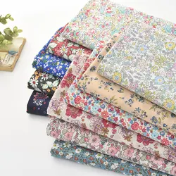 145x50cm Cotton Floral Branch Sewing Fabric, Making Clothes and Dresses Kids' Shirts Pajamas Handmade DIY Cloth