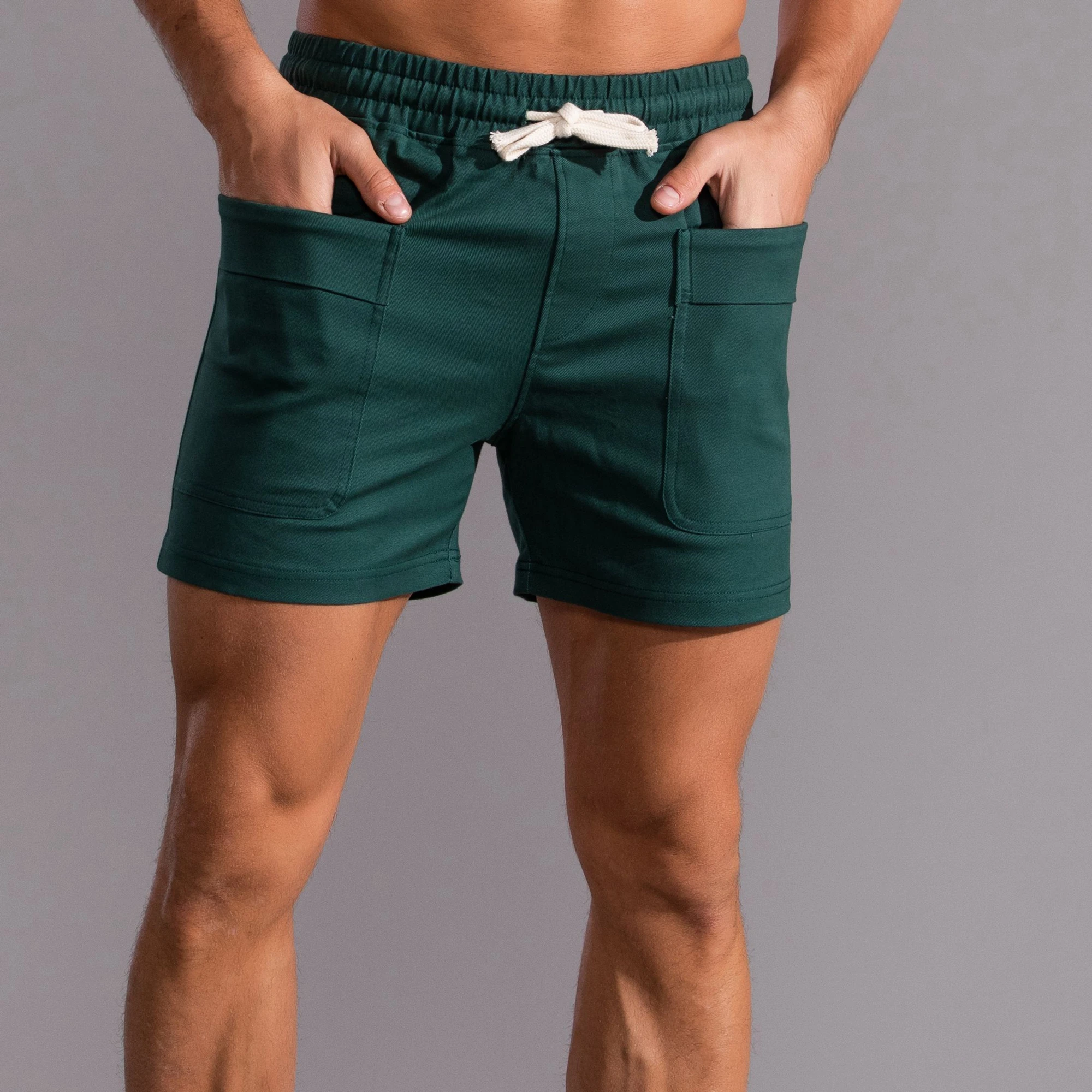 Homem quente verão casual praia shorts