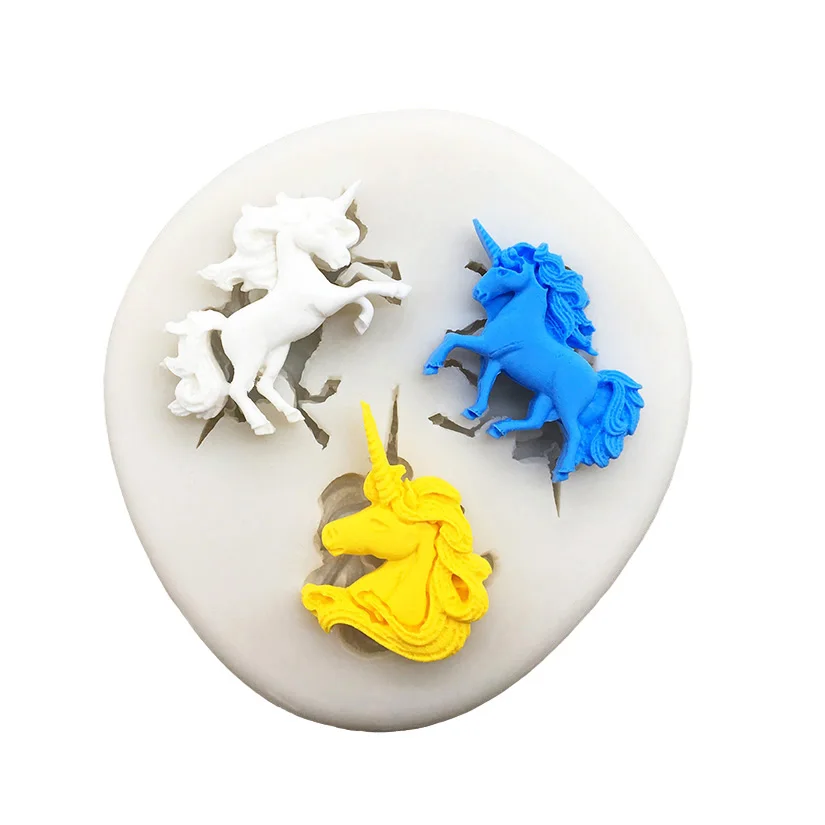 Unicorn Silicone Sugarcraft Mold Chocolate Cupcake Baking Fondant Cake Decorating Tools