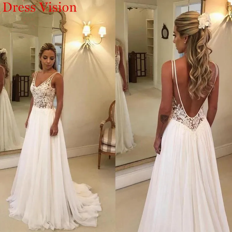 Light Wedding Dress платье Lace Backless Vestidos De Novia Beach Wedding Party Dress Robe De Soiree Bride To Be