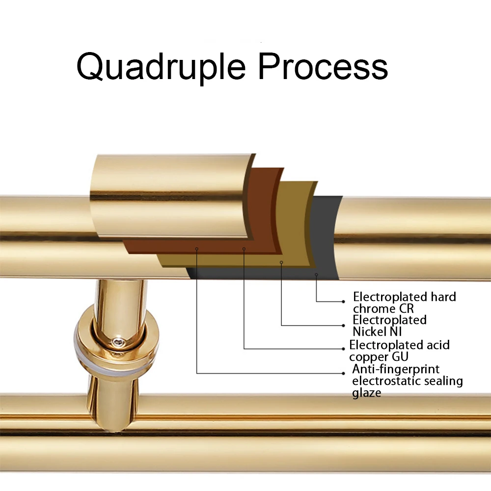 Imagem -02 - Jachor- Celeiro Porta Pull Handle Grupo Forma Oval Maçaneta de Porta de Vidro Porta de Chuveiro Hardware Fittings Aço Inoxidável