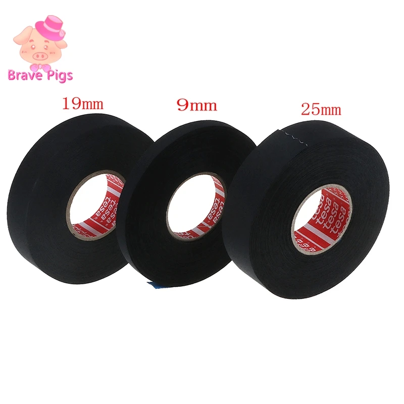 1Pc Tesa 51036 Adhesive Cloth Tape Fabric Wiring Loom Harness Length 25m