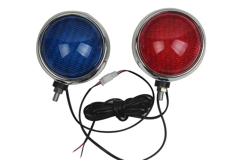 

Мотоциклетные круглые спереди мигающая лампа светодиодный красные, синие стробирующий световой сигнал предупредительный сигнал для детей возрастом от 12V патрульного автомобиля полиции