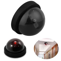 Outdoor Indoor Video Surveillance Dummy Dome Fake Camera with Flashing Red LED Light CCTV Security Accessories fotocamera kamera