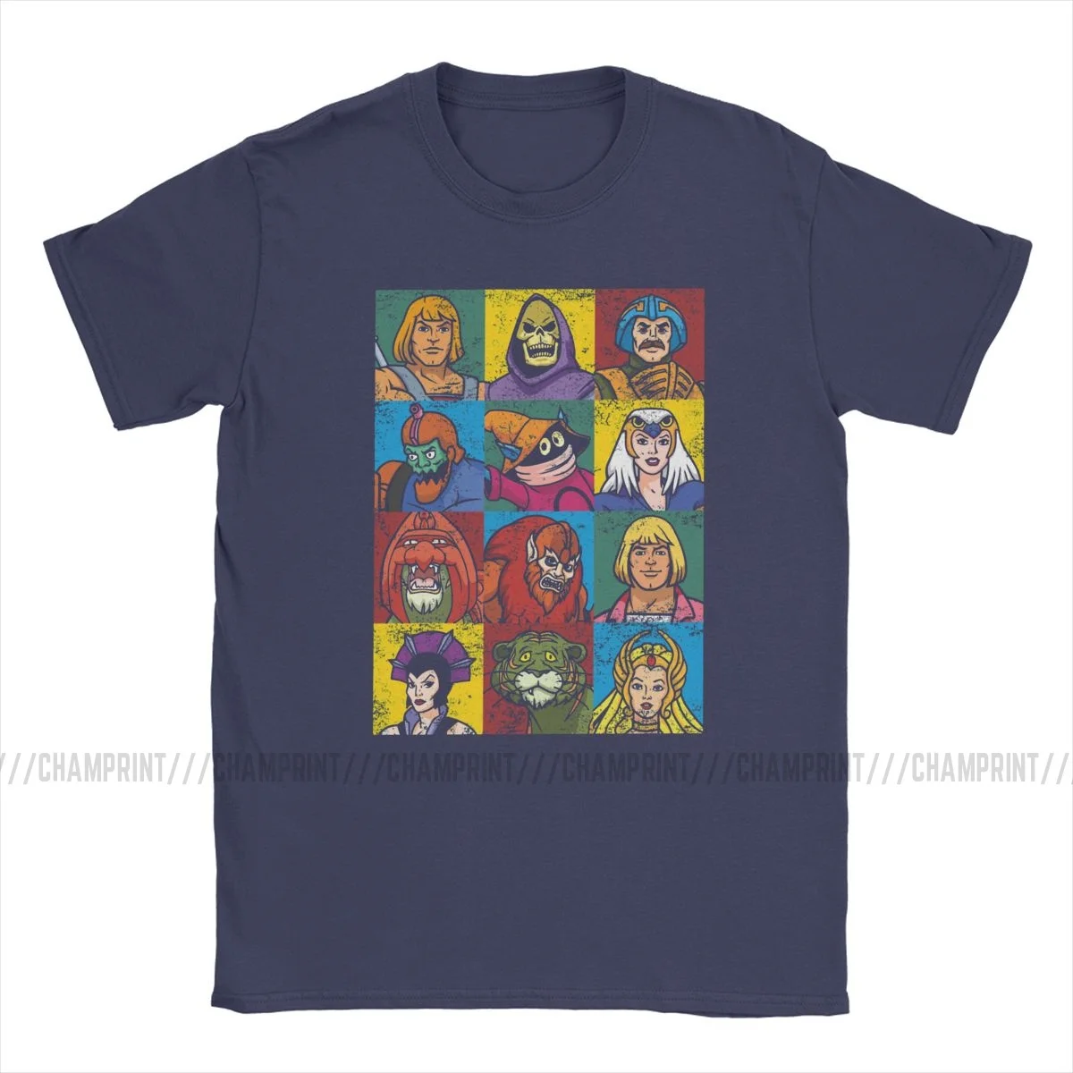 Camiseta masculina manga curta lazer, camiseta de algodão com gola o para homens e amigos, masters of the universo, roupas com estampa gráfica