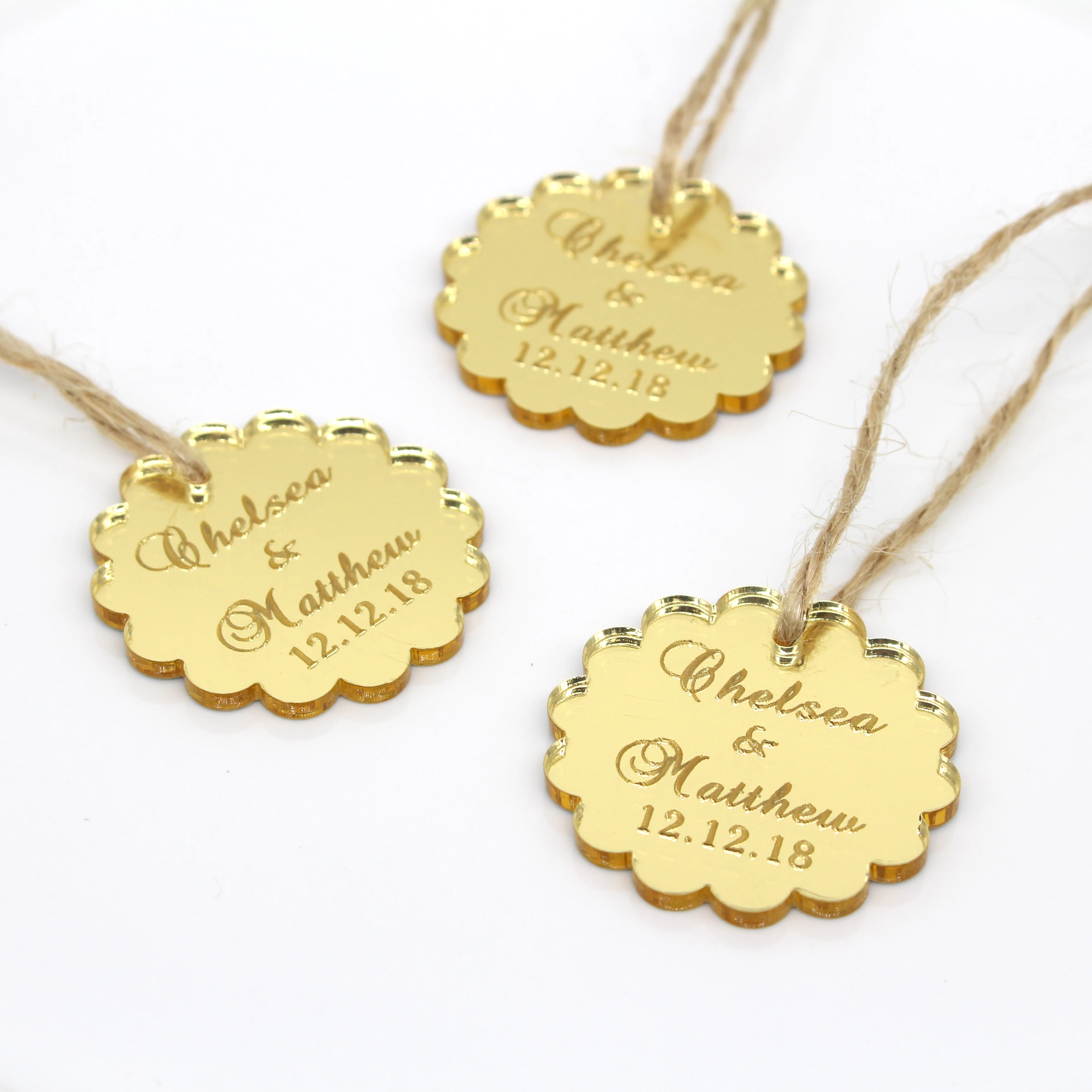 30 قطعة قطع ليزر شخصية اسم الطفل المعمودية الزفاف المشاركة حفلة عيد ميلاد الذهب والفضة مرآة الديكور التسمية