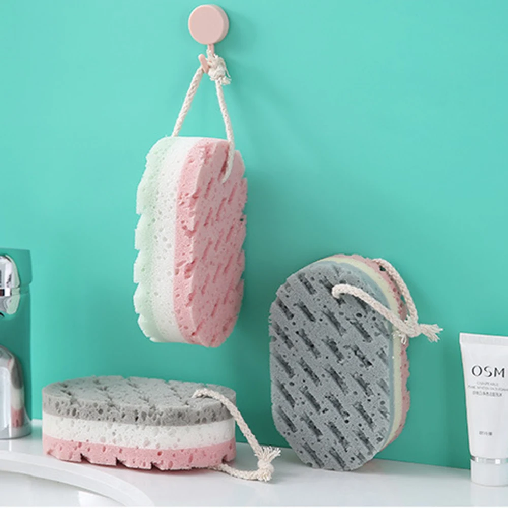 Bola de baño de esponja para todo el cuerpo, cepillo de masaje exfoliante, cepillo corporal, accesorios de baño