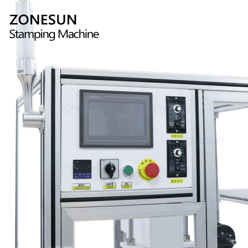 ZONESUN ZS-819-R4 자동 시트 피드 열 프레스 기계 병 뚜껑 뜨거운 호 일 스탬핑 기계 제조 업체