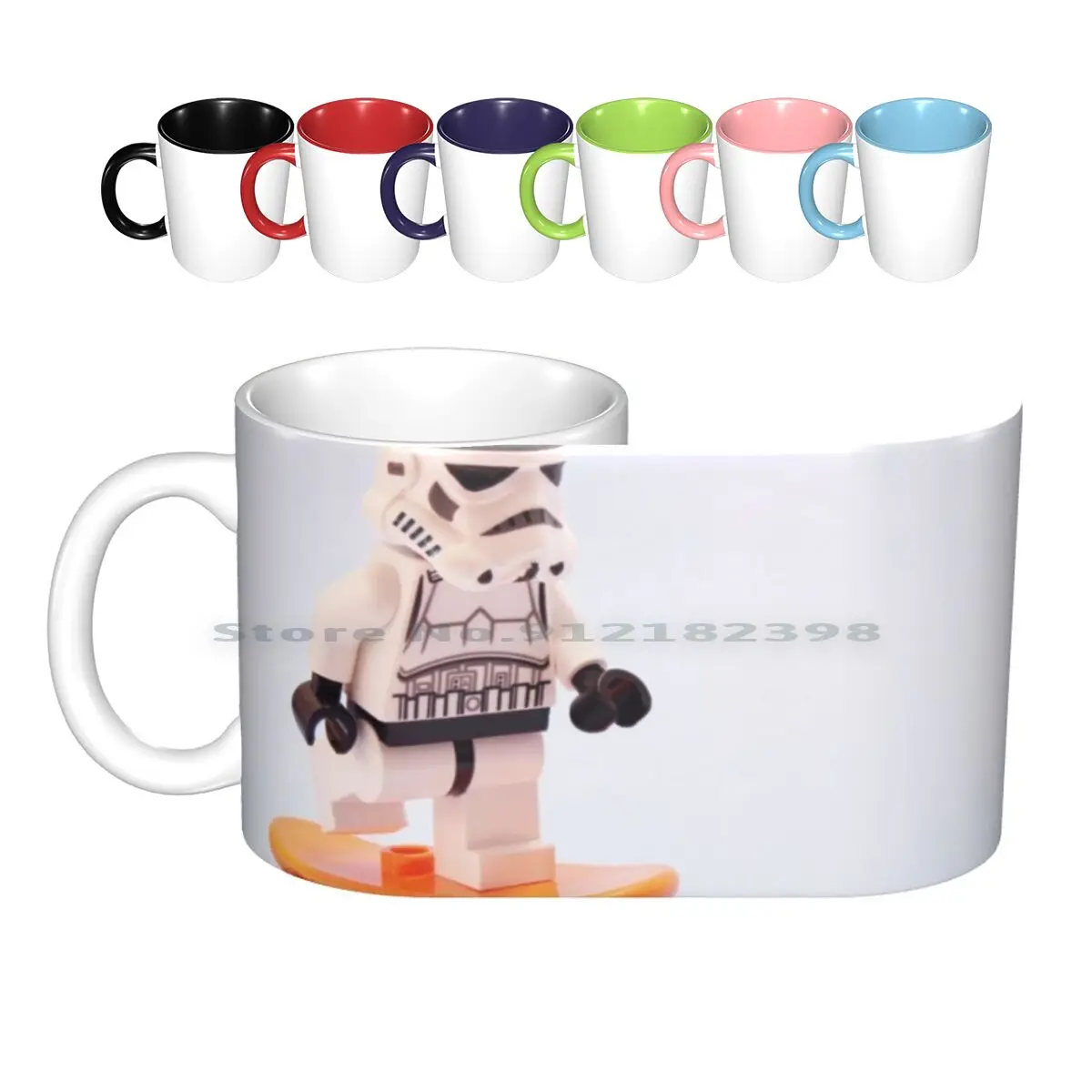 Soldier Ceramic Mugs Coffee Cups Milk Tea Mug Skateboard Soldier Enjoy Fun Emperor Imperial Colours Trend Cool Classic Must