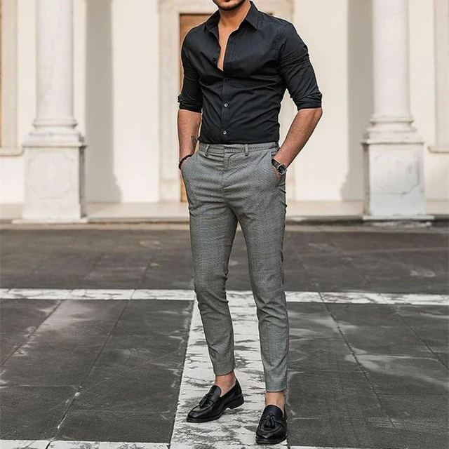 Shops pantalon de hombre cuadros