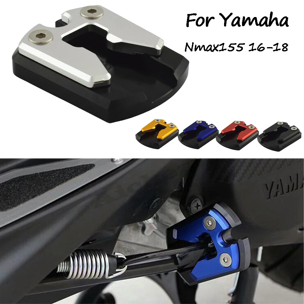 

Motorcycle Kickstand Foot Side Stand Extension Enlarge Pad Support Plate For Yamaha NMAX155 N-MAX155 NMAX 155 2015-2019