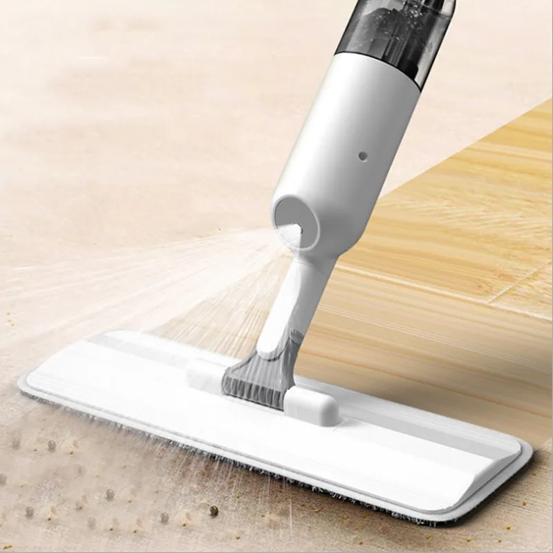 Spray Mop 360 Degree Rotating Handheld Water Spray Mop Home Cleaning Sweeper Mopping Dust Cleaner With a Refillable Water Bottle