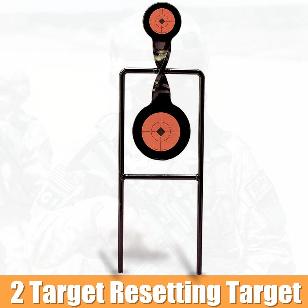 

Double Mag .44 Action Spinner Outdoor 2 Target Resetting Target for Paintball